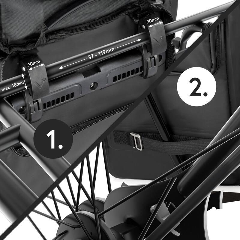 Sac a dos velo pour Sacoche velo porte‑bagage bikepacking, 23L etanche