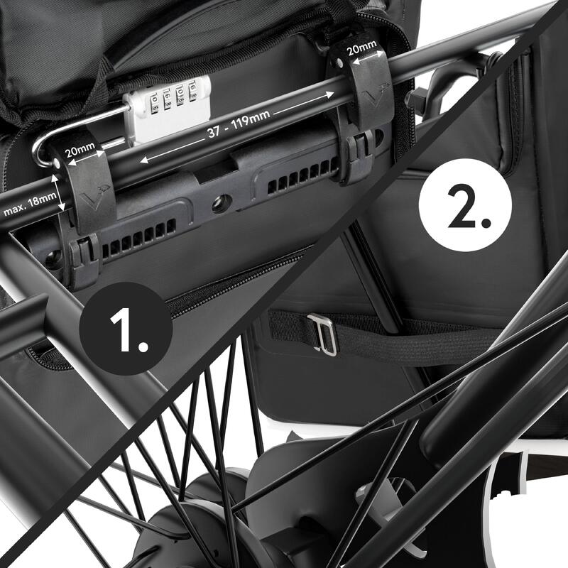 Sac a dos velo pour Sacoche velo porte‑bagage bikepacking, 23L etanche