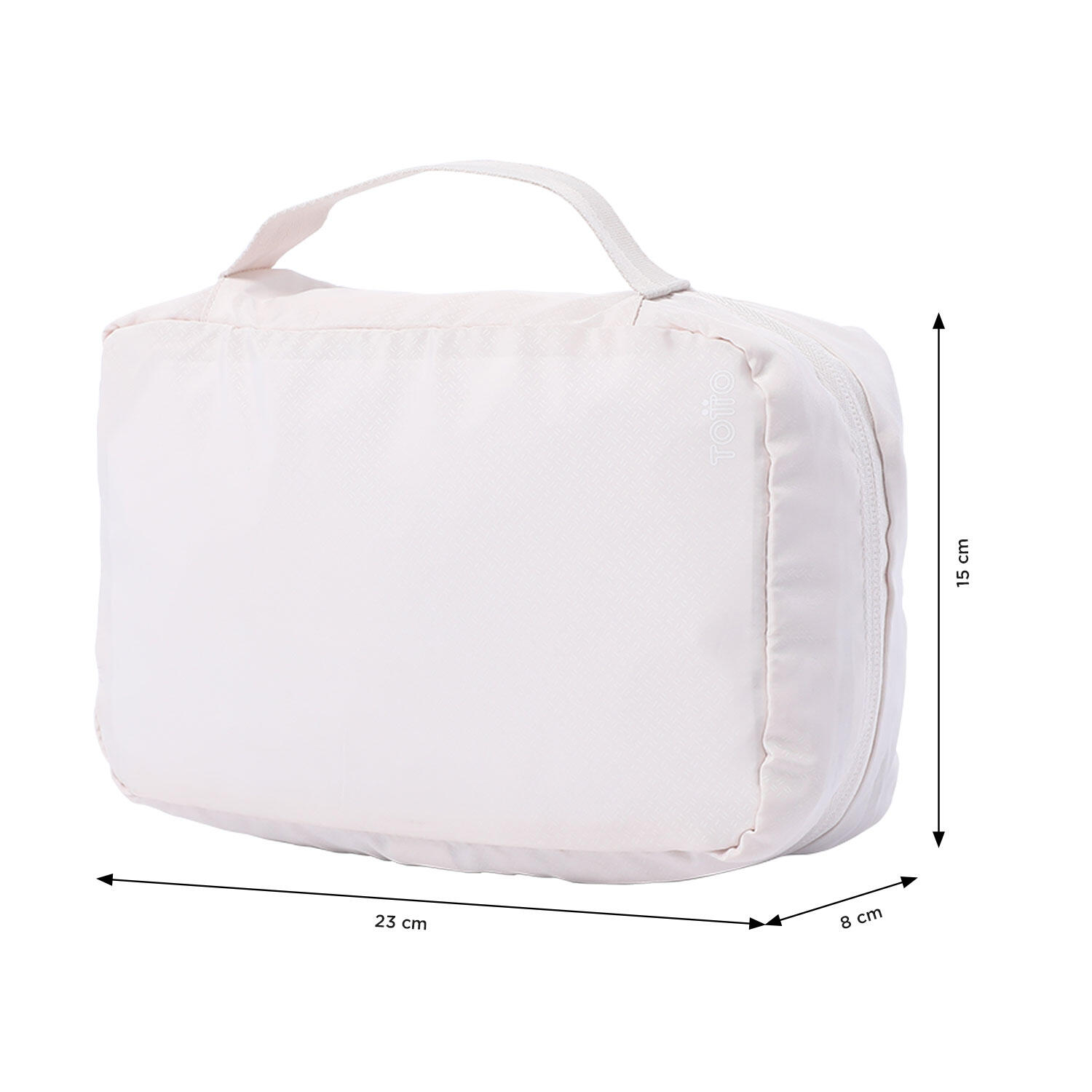 Totto Organizador equipaje All in White Sand Poliéster 23 x 15 x 8 cm 2/4