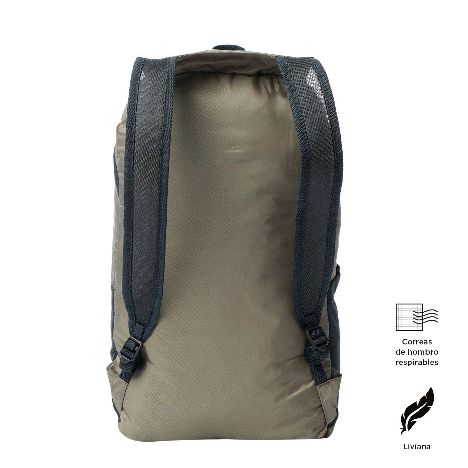 Totto  Mochila plegable Troker - Desert Taupe Marrón Mediano 5/5