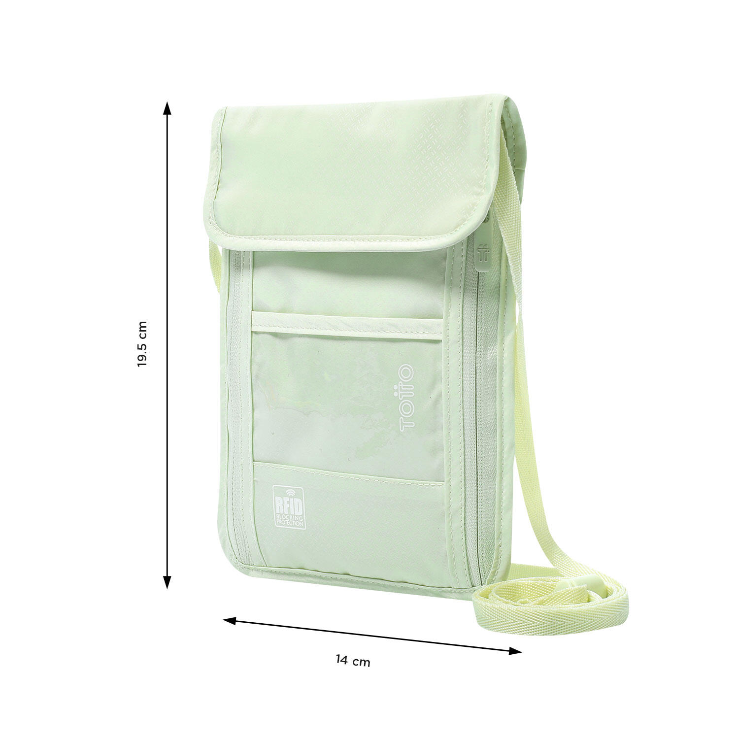 Totto Porta pasaporte Hang Meadow Mist Poliéster 14 x 19.5 x 0.5 cm 2/4
