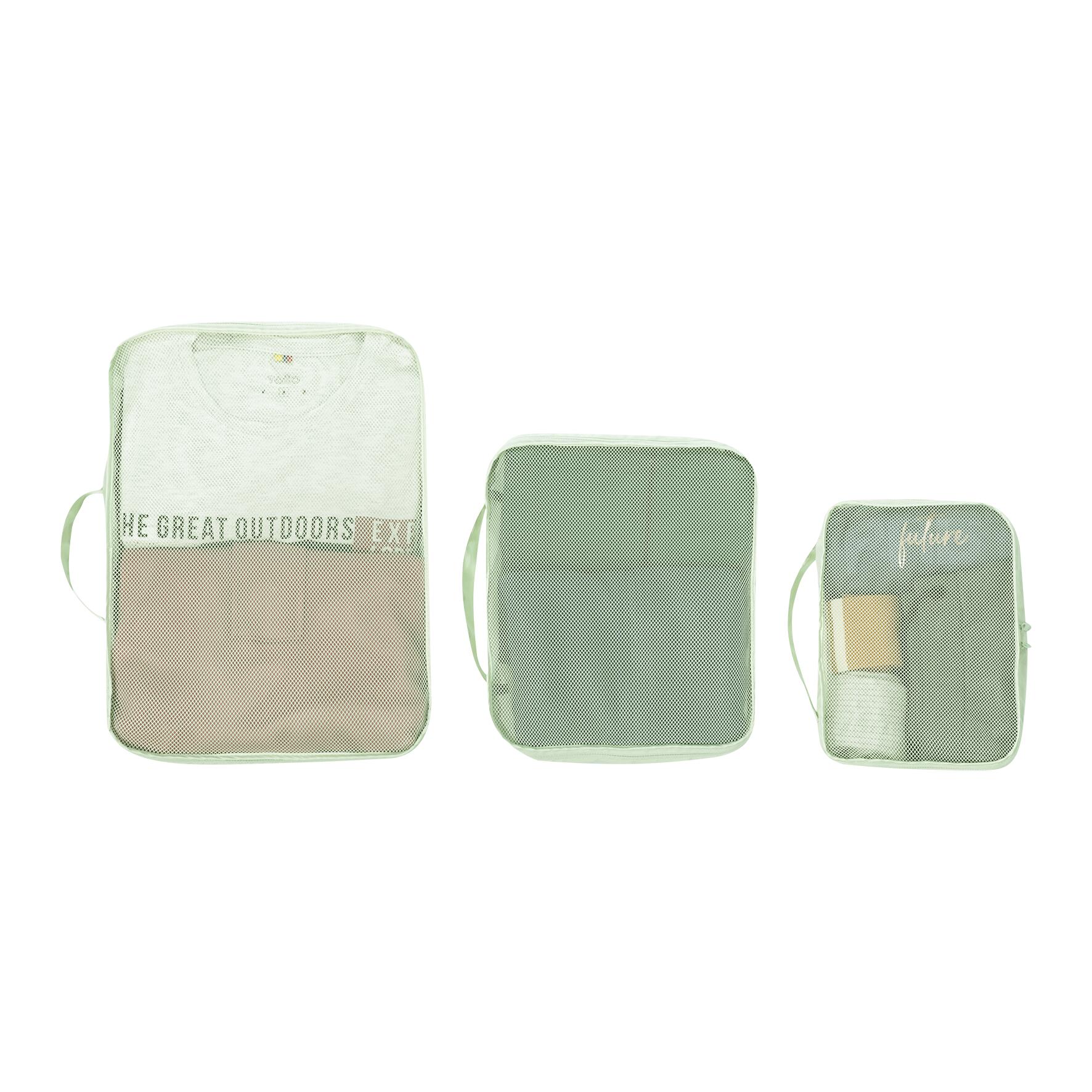 Totto Organizador equipaje Packing Cube X6 Verde Poliéster 29.5 x 40 x 7 cm 5/5