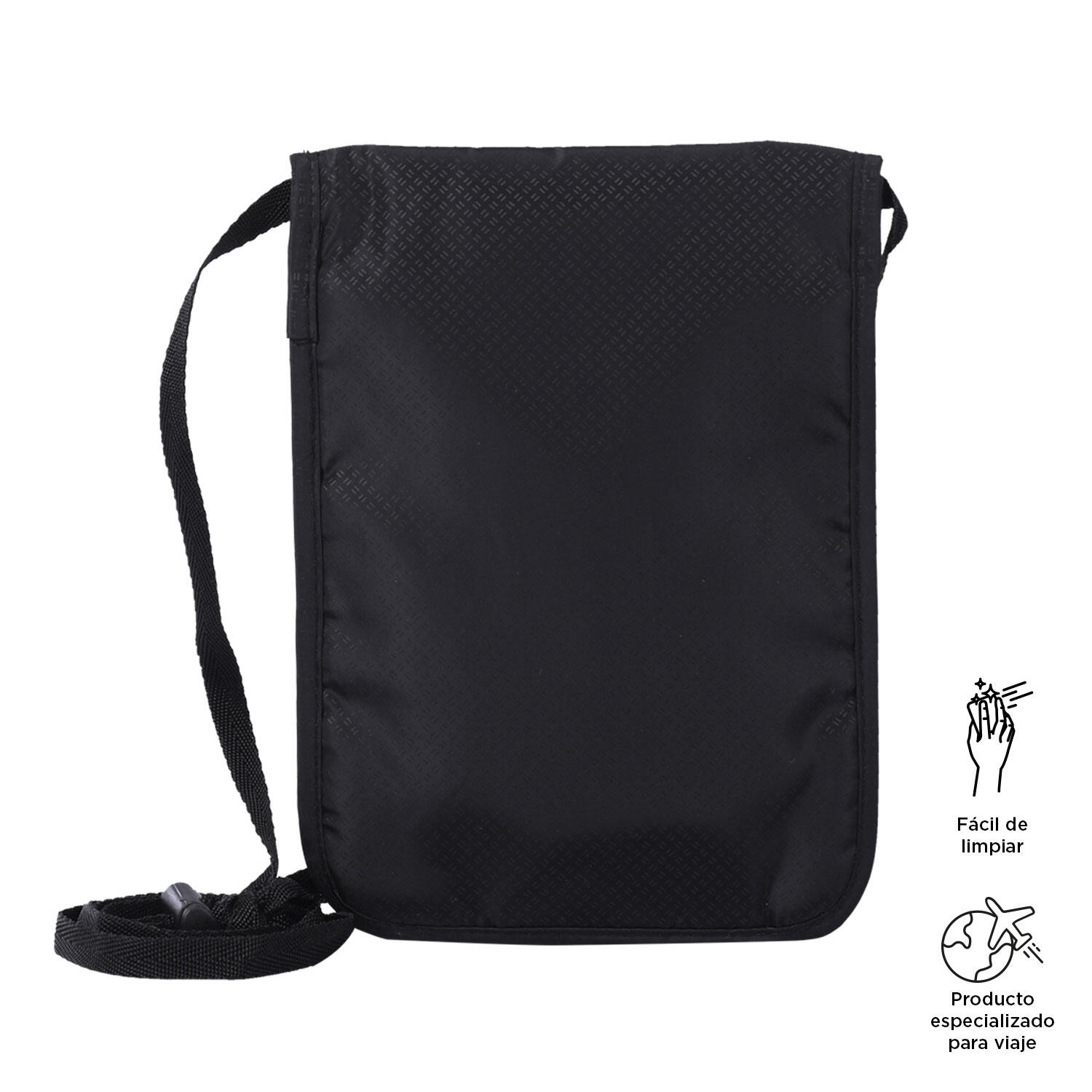 Totto Porta pasaporte Hang Negro Poliéster 14 x 19.5 x 0.5 cm 4/4