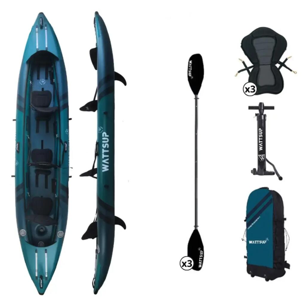 WattSUP COD 3 Inflatable Kayak - 460x85cm - 3-seater - MAX 250kg