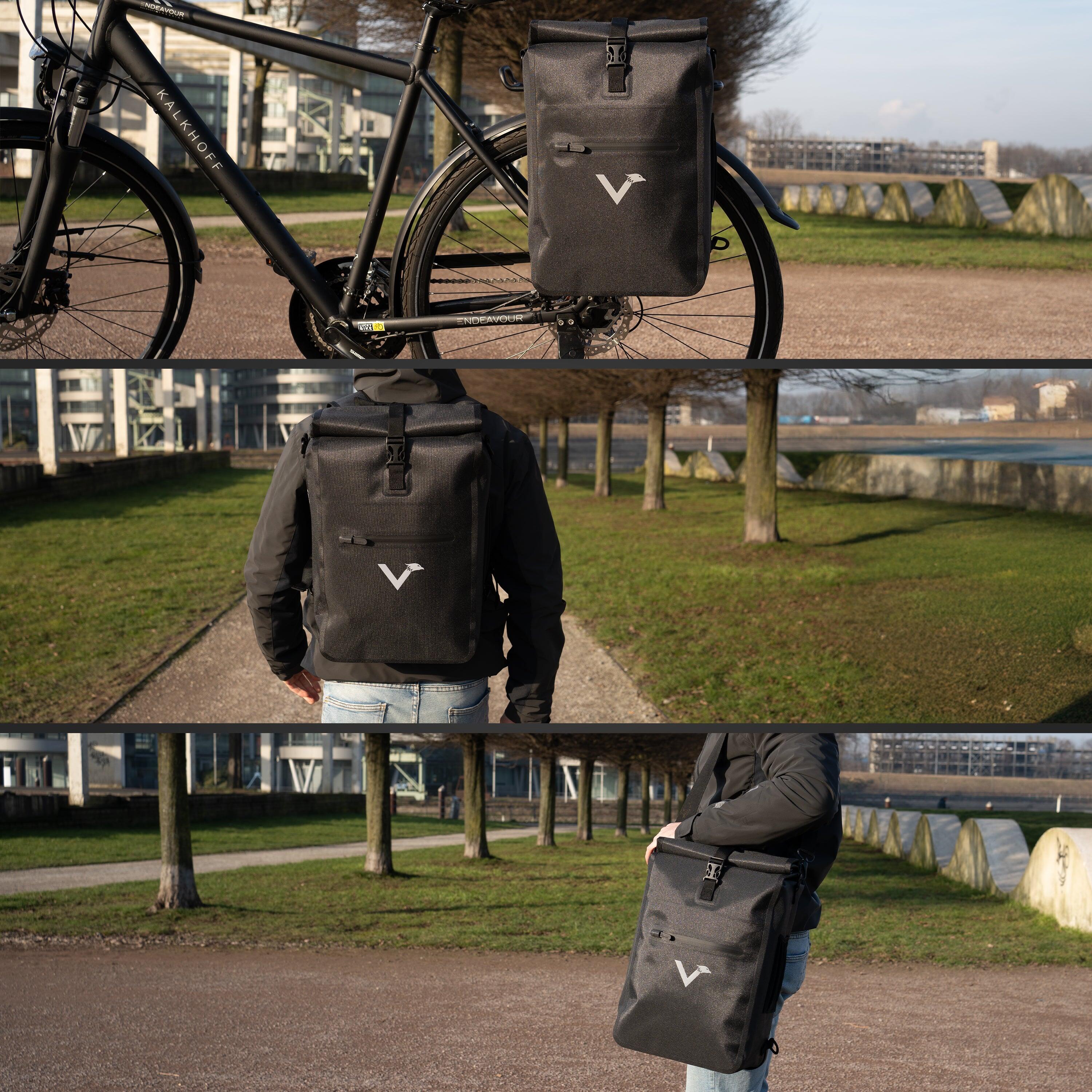Sac a dos velo pour Sacoche velo porte‑bagage bikepacking, 23L etanche 5/7