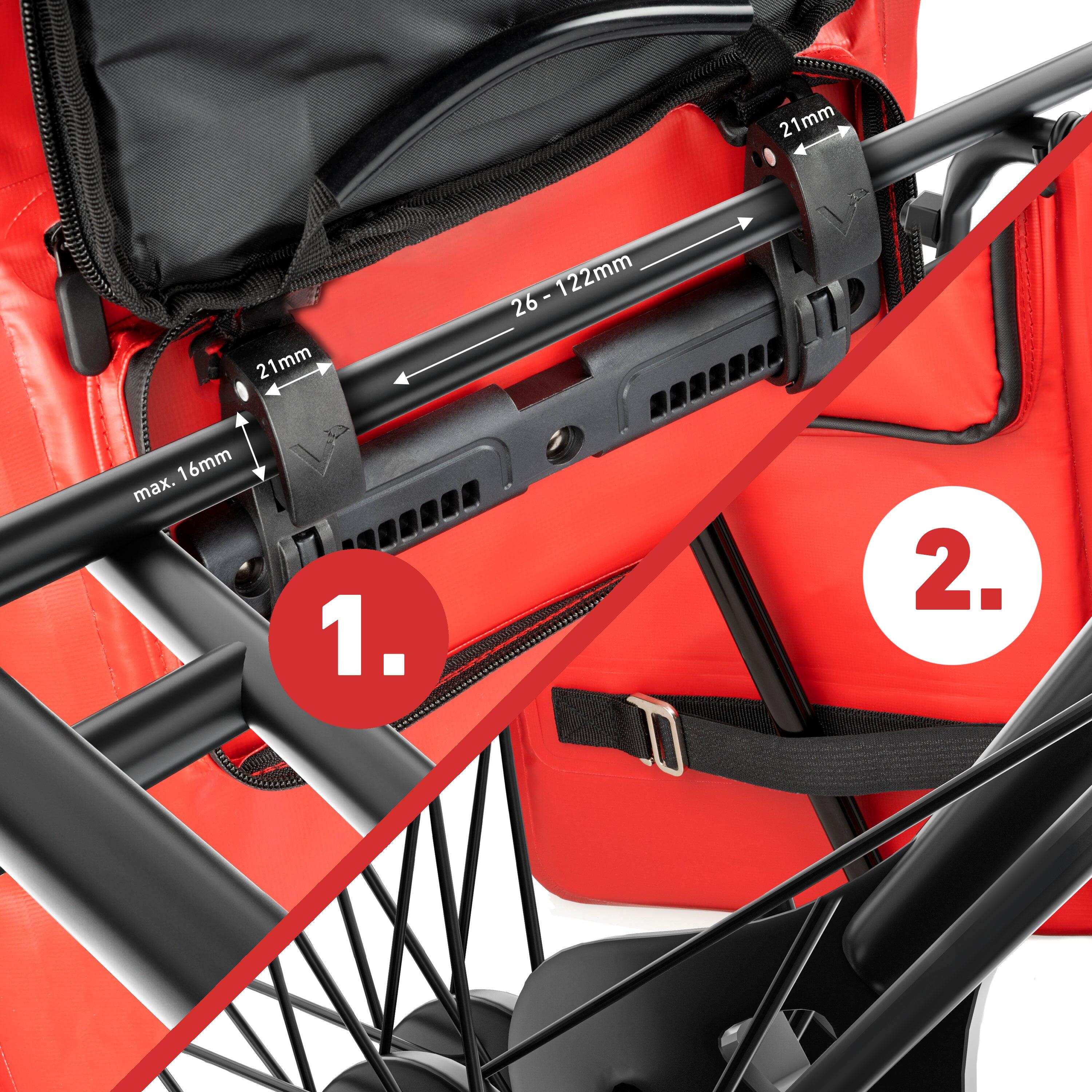 Fahrradtasche Wasserfest & Reflektierend - ValkOne - 18 L 4/5