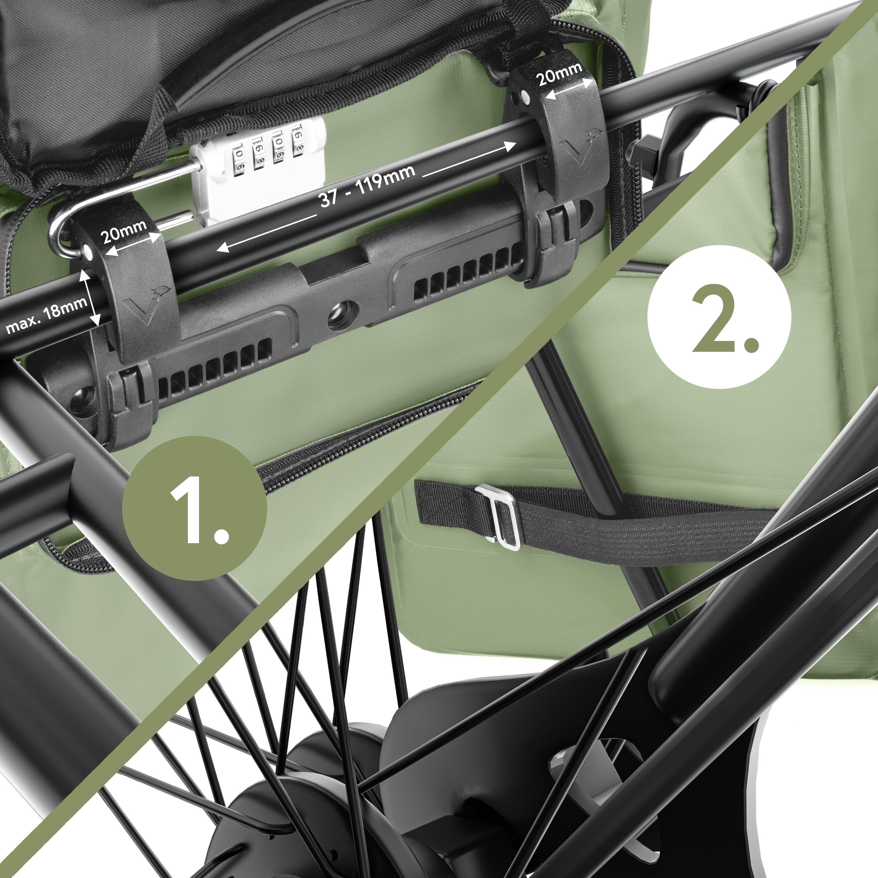Sac a dos velo pour Sacoche velo porte‑bagage bikepacking, 23L etanche 4/7