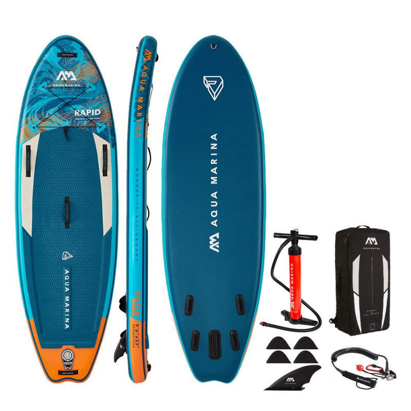 AQUA MARINA AQUA MARINA RAPID 9'6" BT-22RP SUP opblaasbaar board om te zwemmen in de rivier
