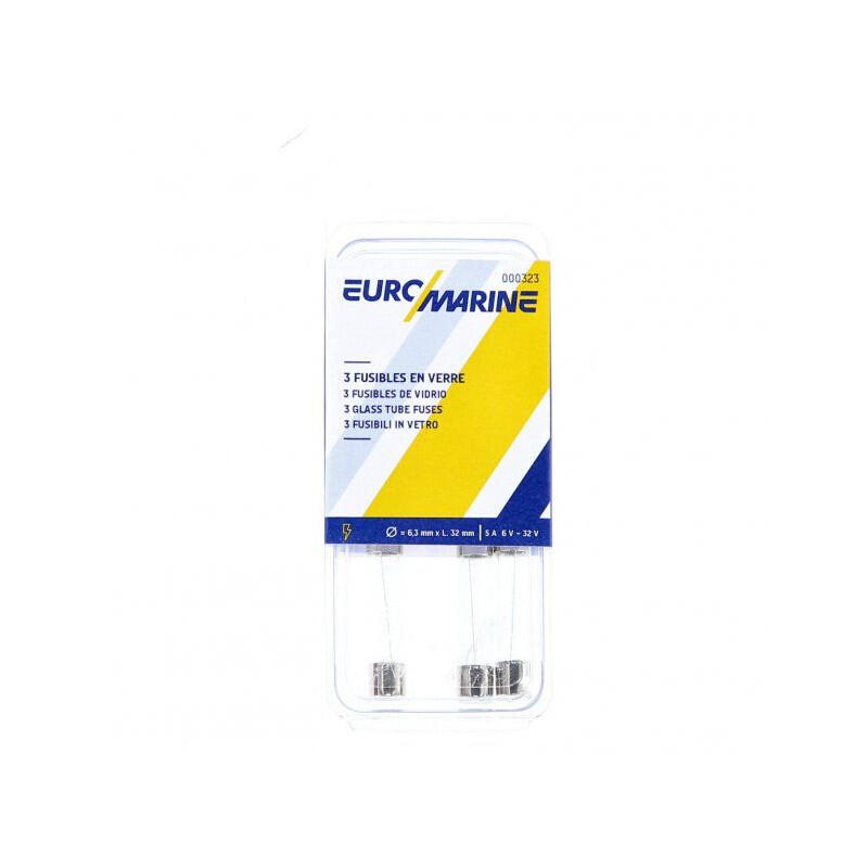 EUROMARINE FUSIBILE IN VETRO Ø6,3 - 32MM