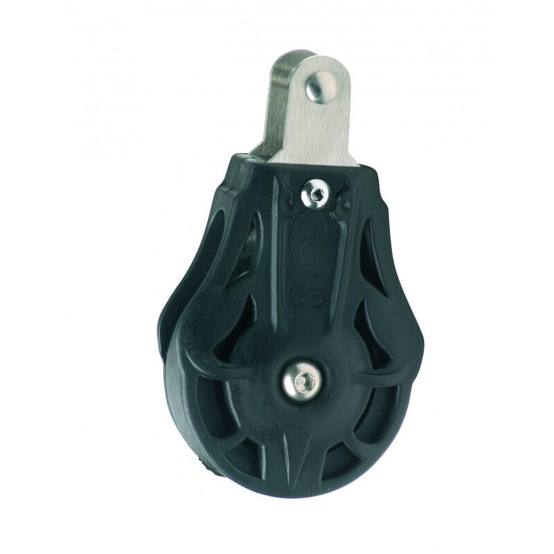 WICHARD Bozzello semplice con anello chape - Puleggia di 45 mm per corda di 10 mm