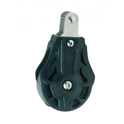 Bozzello semplice con anello chape - Puleggia di 35 mm per corda da 8 a 9 mm