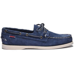 Chaussure bateau Portland Flesh out cuir suède bleu Femme SEBAGO