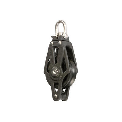 Bozzello con grillo singolo - HOLT - Puleggia da 60 mm per corda da 14 mm