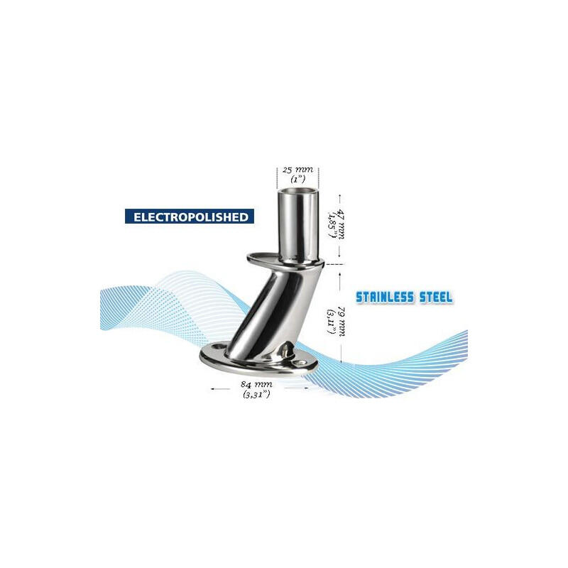 Geneigte TV-Antennenhalterung für GLOMEX-Schnellboot – 130 mm 2/2