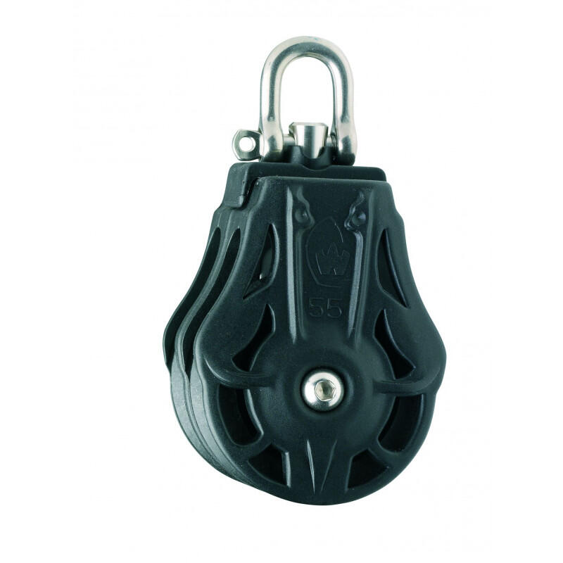WICHARD Bloco giratório duplo - WICHARD - Roldana de 35 mm para corda de 8 a 9 mm
