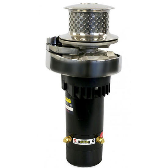 Guindeau électrique 1000w 12V - inox - 8mm DIN/ISO vertical avec poupée