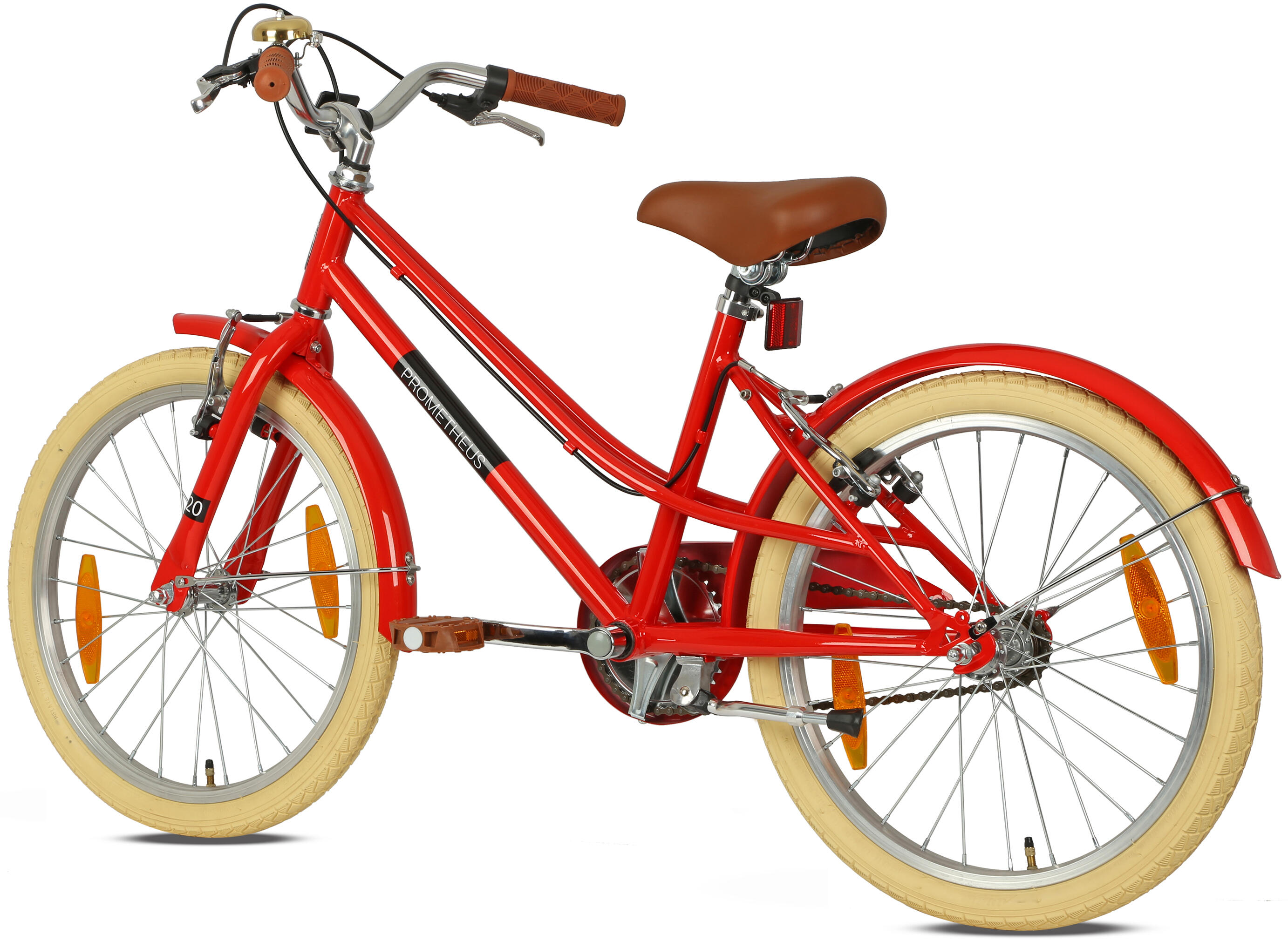Kinderfahrrad 20 Zoll ab 6 -7 Jahre – Retro/Vintage Look - V-Bremse & Ständer 4/8