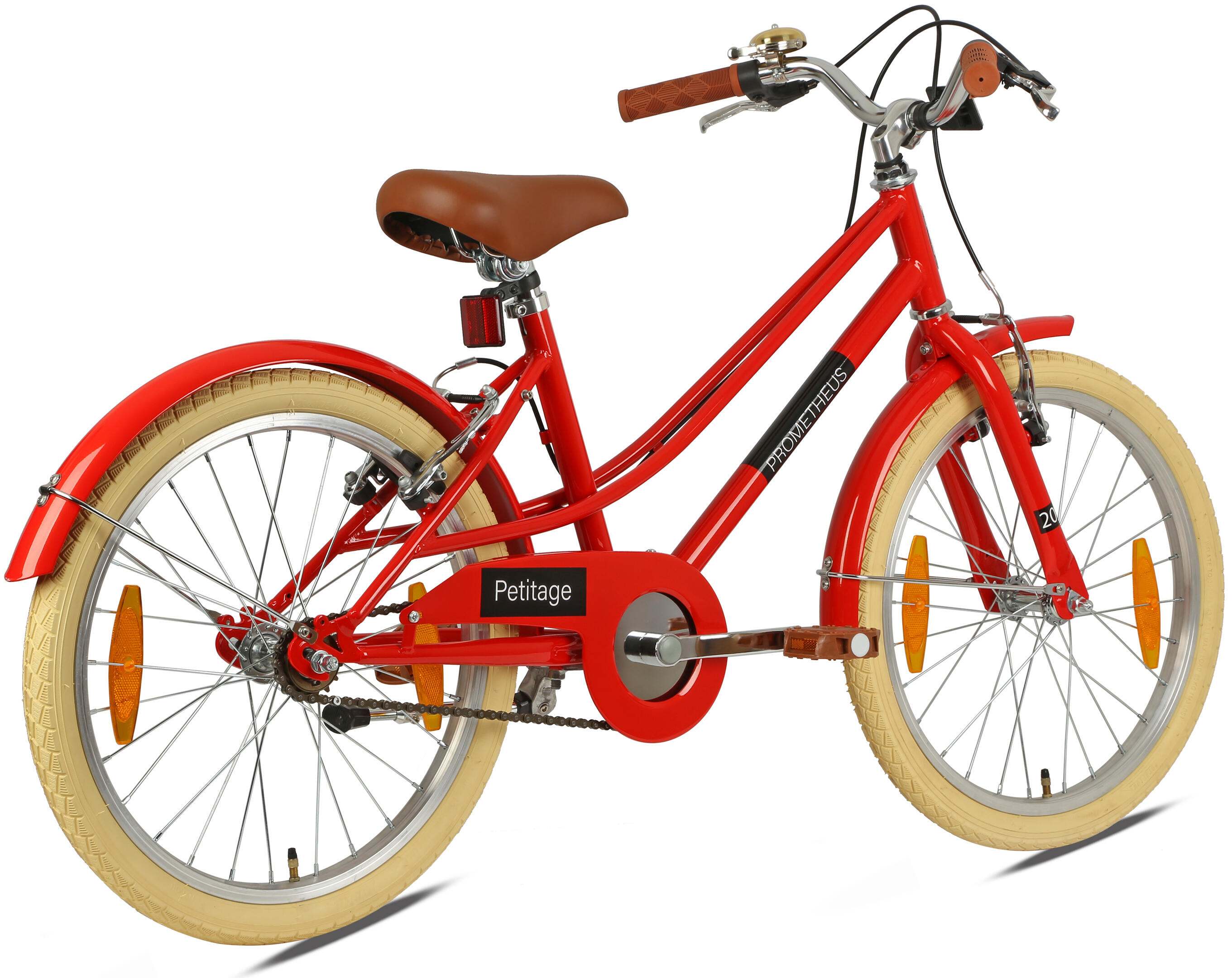 Kinderfahrrad 20 Zoll ab 6 -7 Jahre – Retro/Vintage Look - V-Bremse & Ständer 3/8