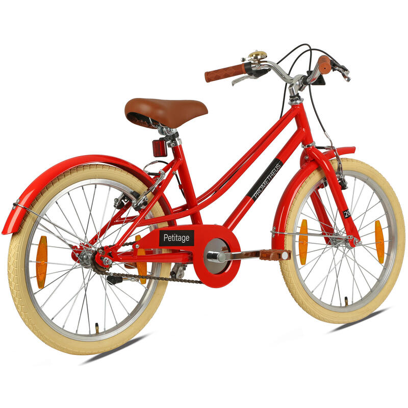 Vélo enfant 20 pouces dès 6 - 7 ans – Rétro/Vintage, frein V-Brake & béquille