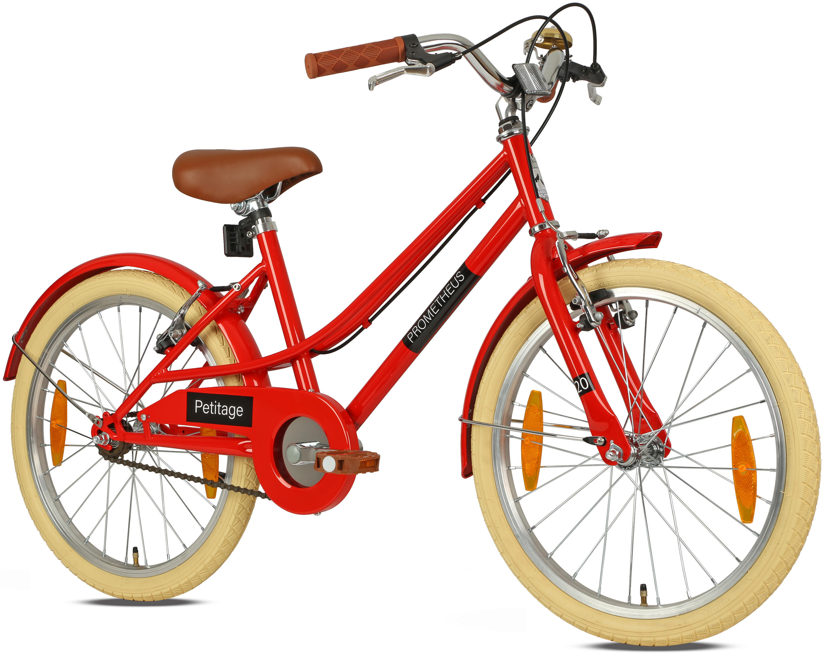 Kinderfahrrad 20 Zoll ab 6 -7 Jahre – Retro/Vintage Look - V-Bremse & Ständer 1/8