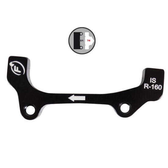 Adattatore Posteriore/Anteriore Formula 180 millimetri dietro e 160 millimetri d