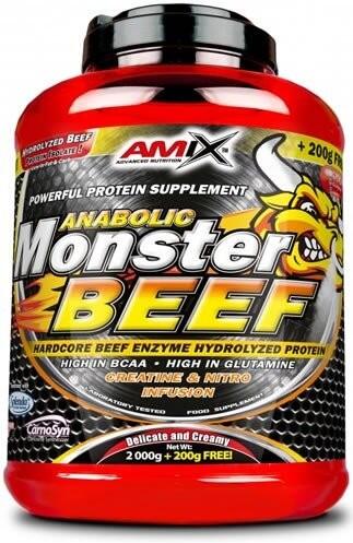 AMIX Monster Beef - 2,2 kg Aardbei Banaan Amix Nutrition