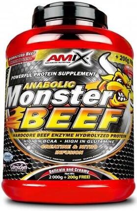 Monster Beef – 2,2 kg Erdbeer-Bananen- Amix Nutrition