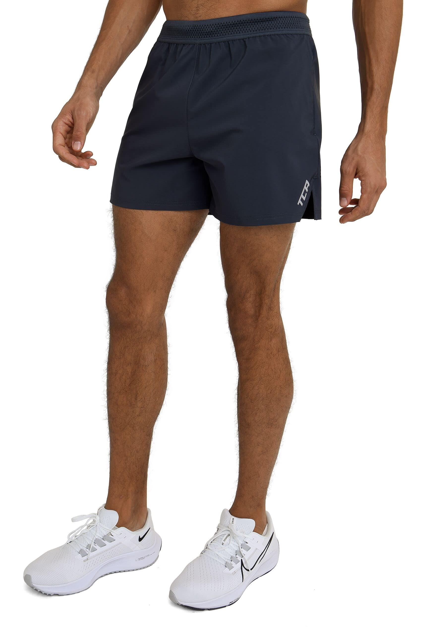 TCA Men's Flyweight Running Shorts with Zipped Pockets - Smoke Grey