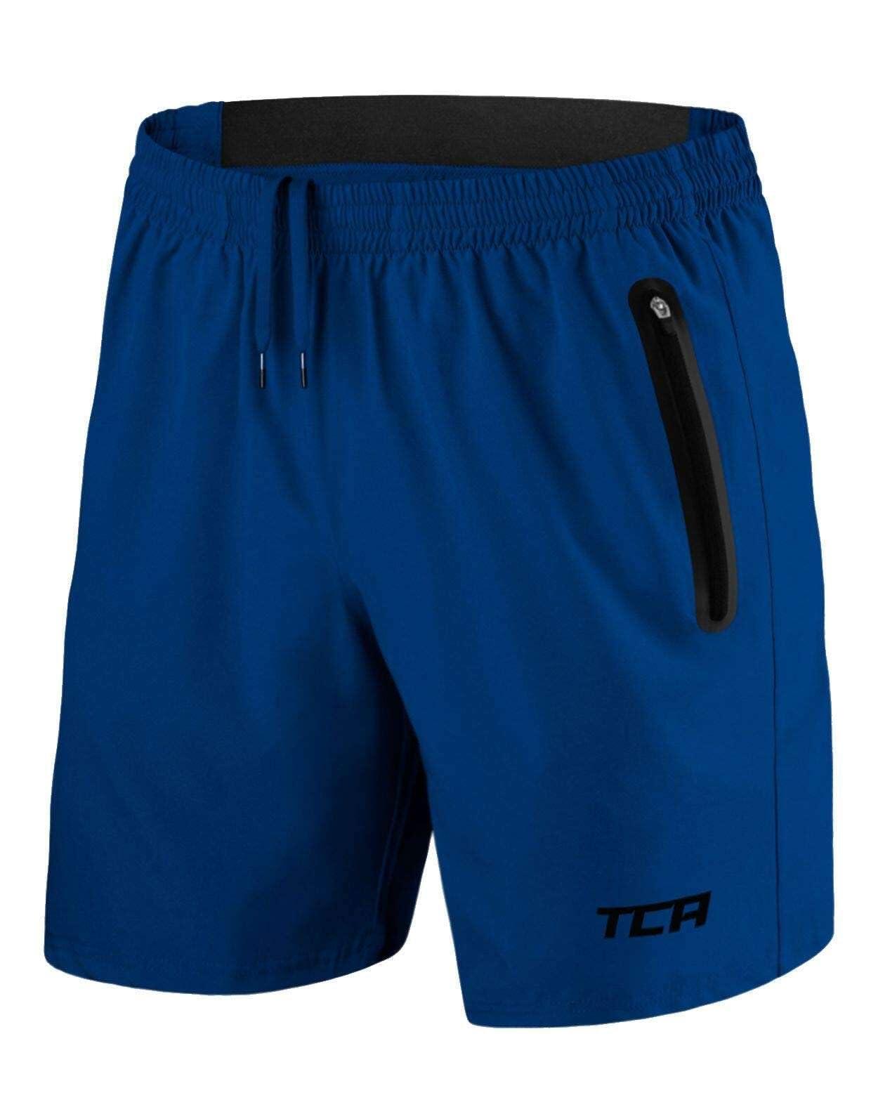 TCA Pantaloncini leggeri Elite Tech da uomo con tasche zip