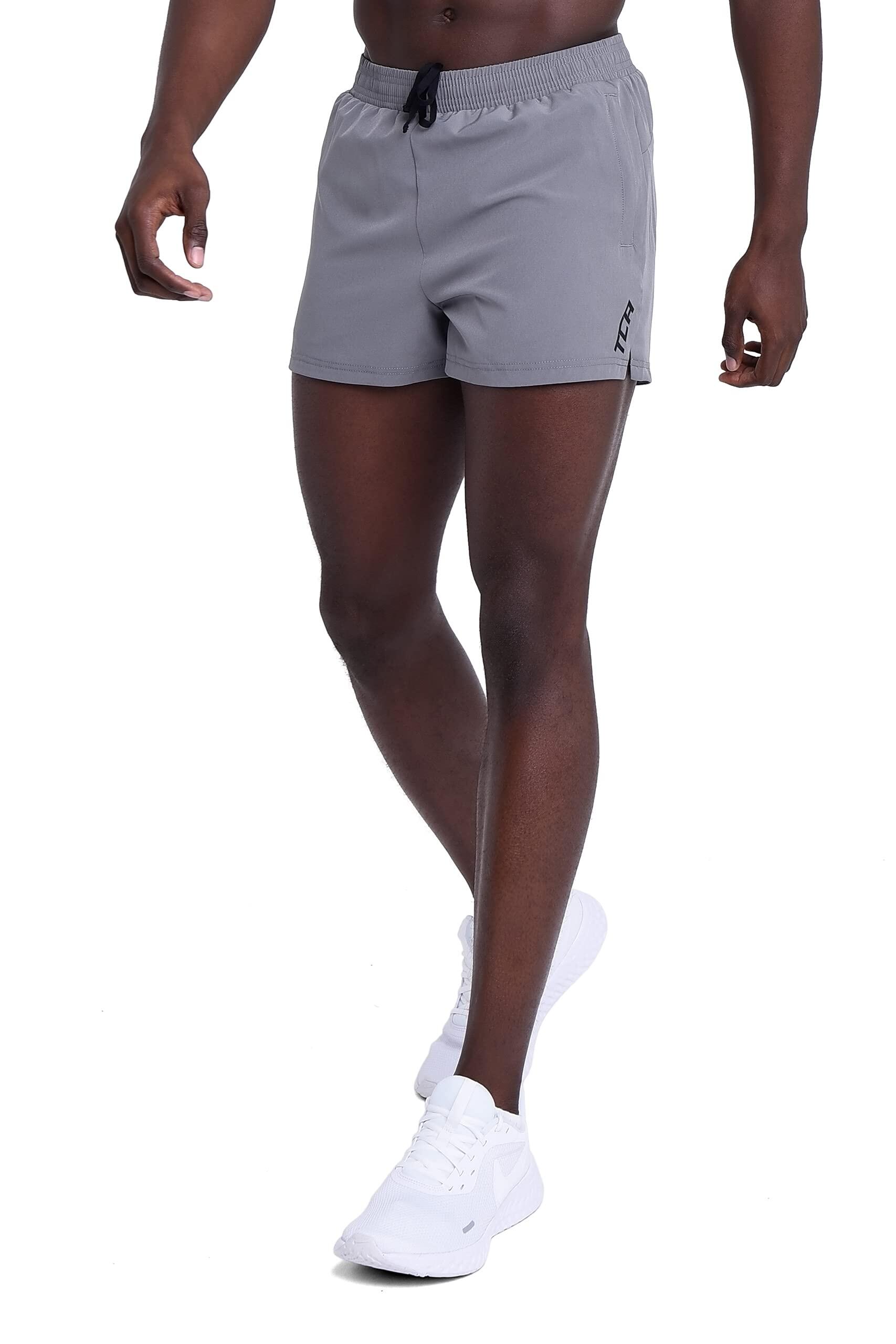 TCA Men’s Pace 3-Inch Short with Inner Mesh Brief and Zip Pocket