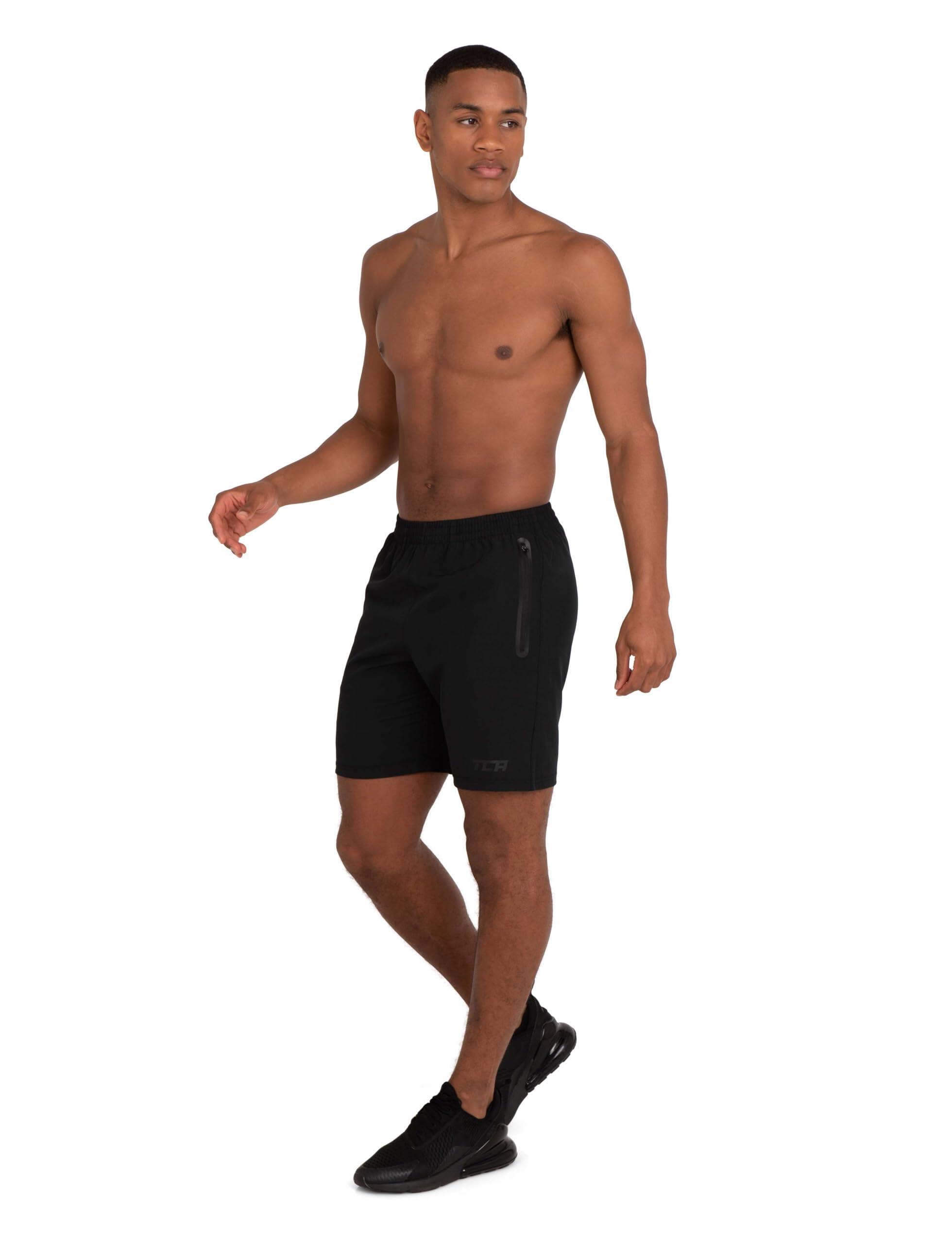 Short Running Homme TCA Elite Tech Léger Avec Poches Zippées - Short Sport Performance