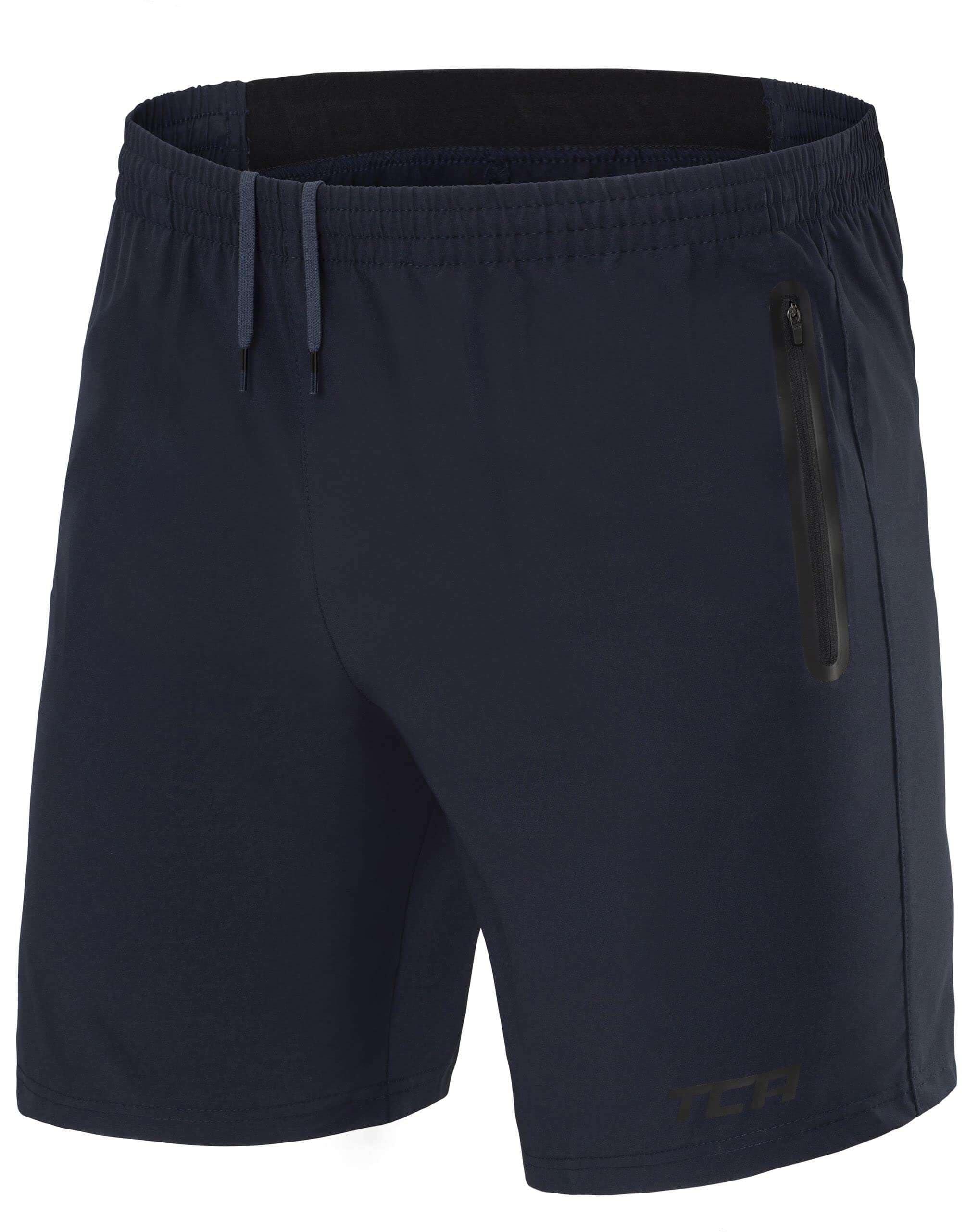 TCA Heren Elite Tech Hardloopshorts met ritssluiting zakken