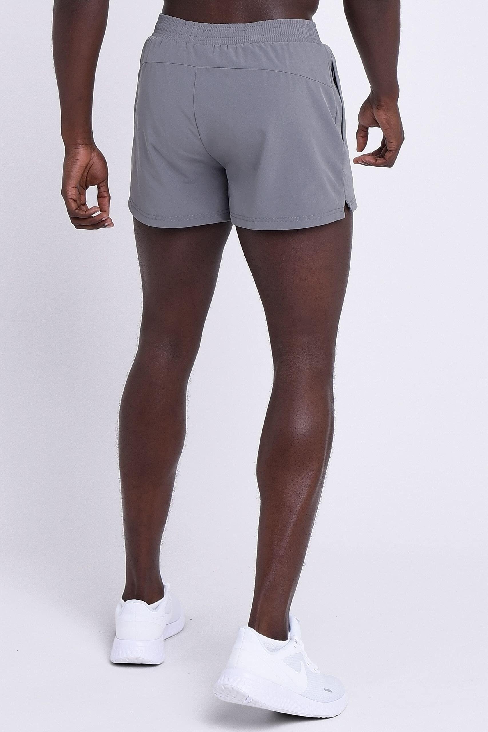 Men’s Pace 3-Inch Short with Inner Mesh Brief and Zip Pocket 2/7