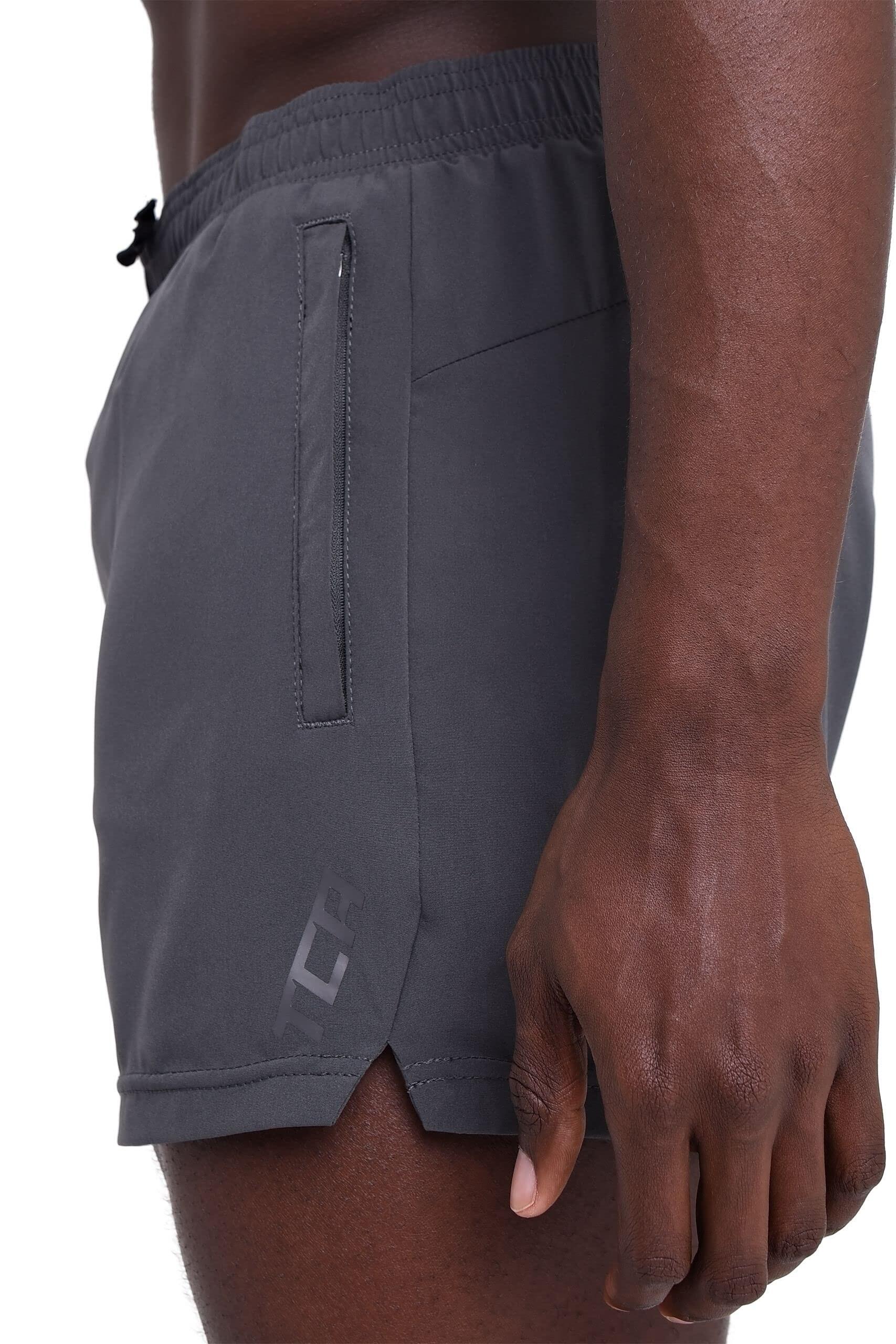 Men’s Pace 3-Inch Short with Inner Mesh Brief and Zip Pocket 4/7