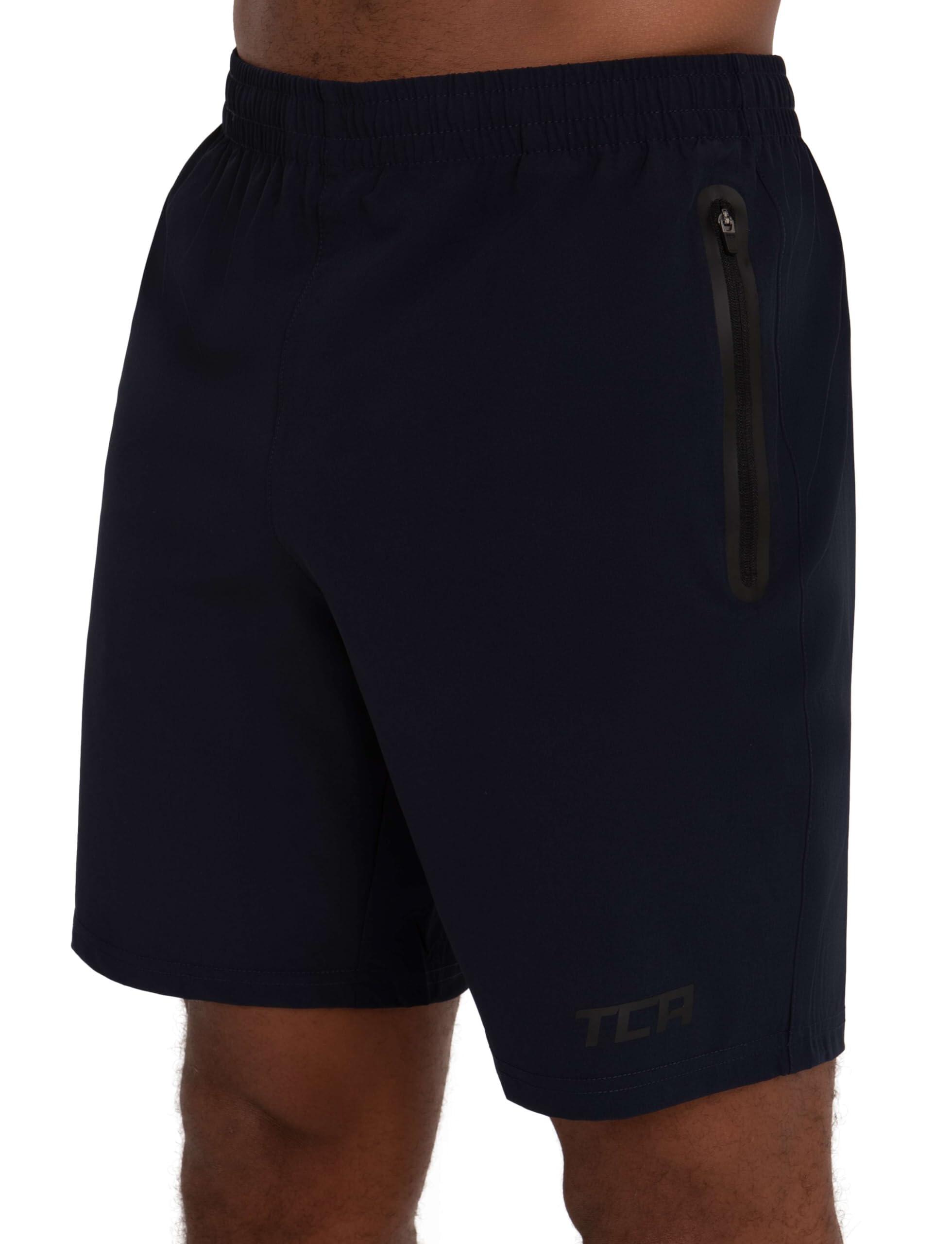 TCA Pantaloncini Running Elite Tech da Uomo con Tasche con Cerniera