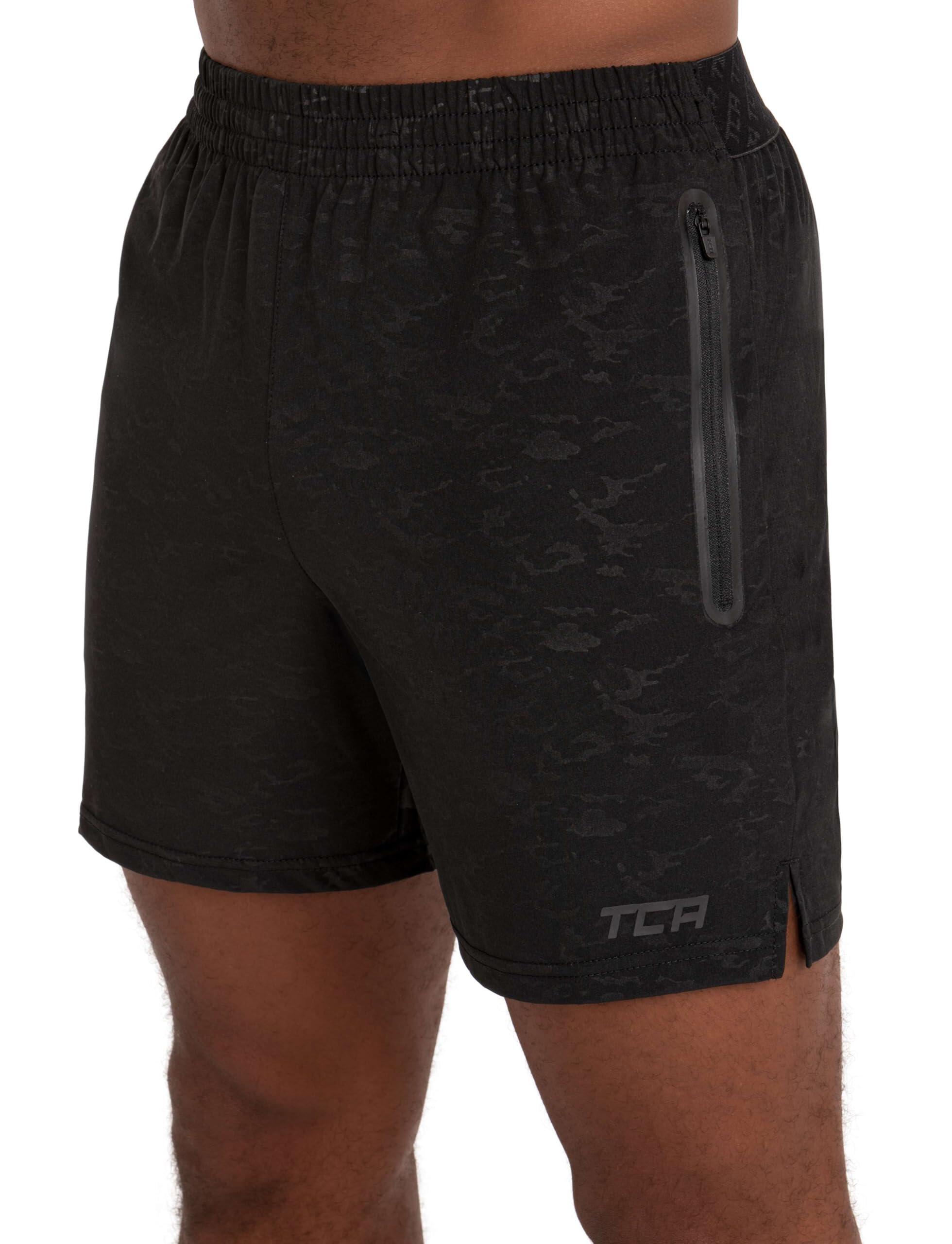 TCA Pantaloncini leggeri Elite Tech da uomo con tasche zip