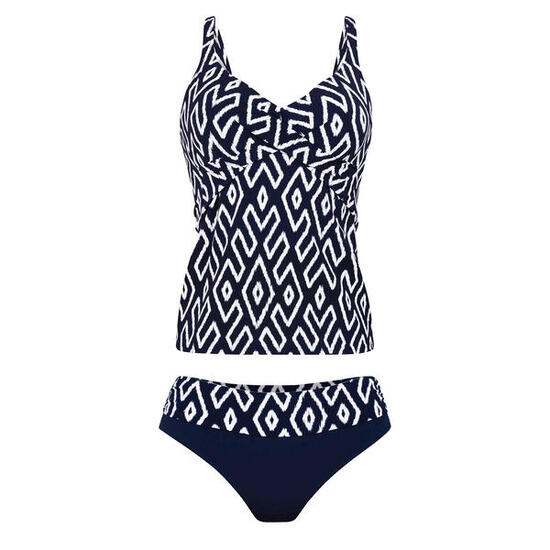 Tankini-Set Damen - Schwimmen - Tribal Monotones