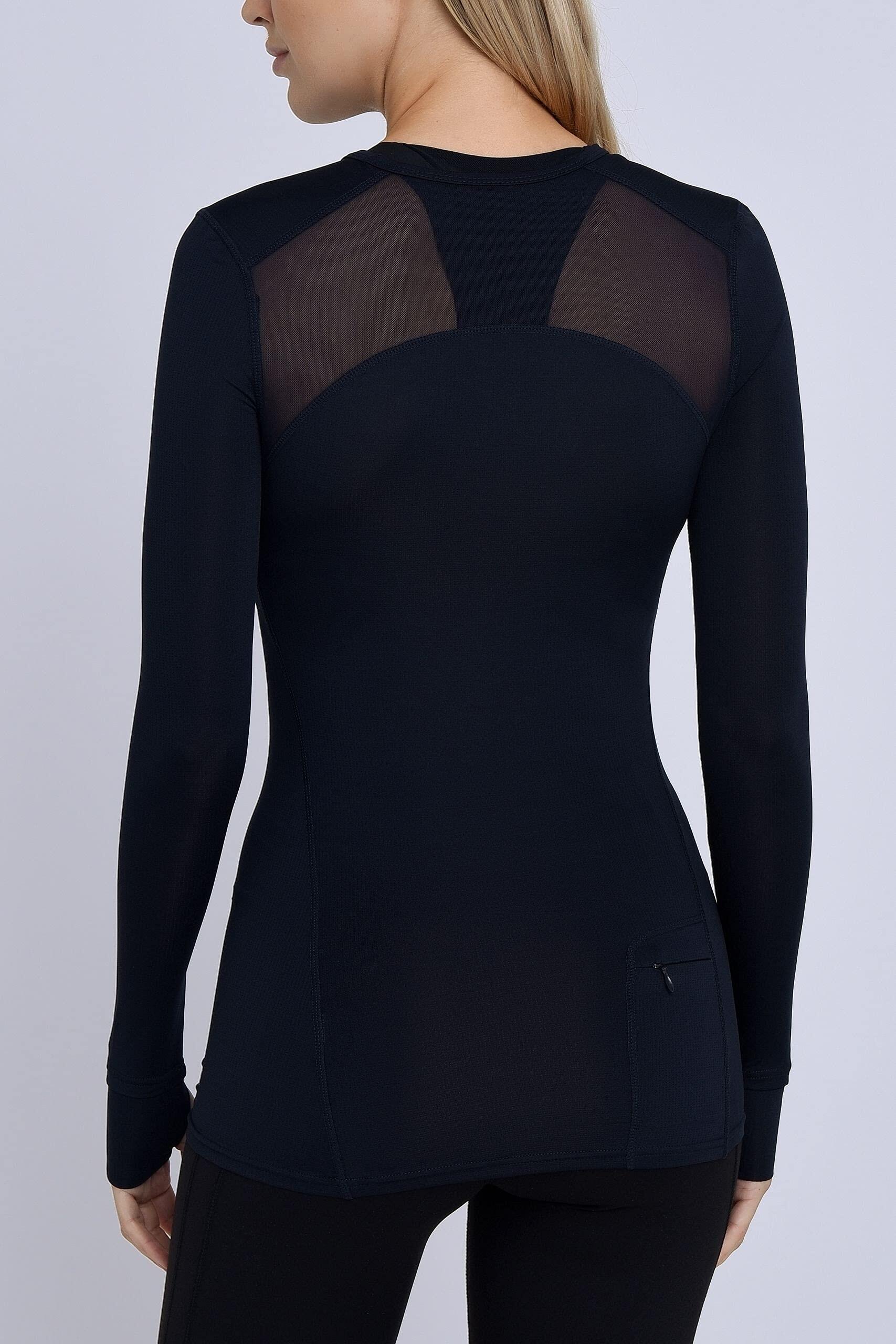 Women's Stamina Running Top with Zip Pocket - Night Sky 2/7