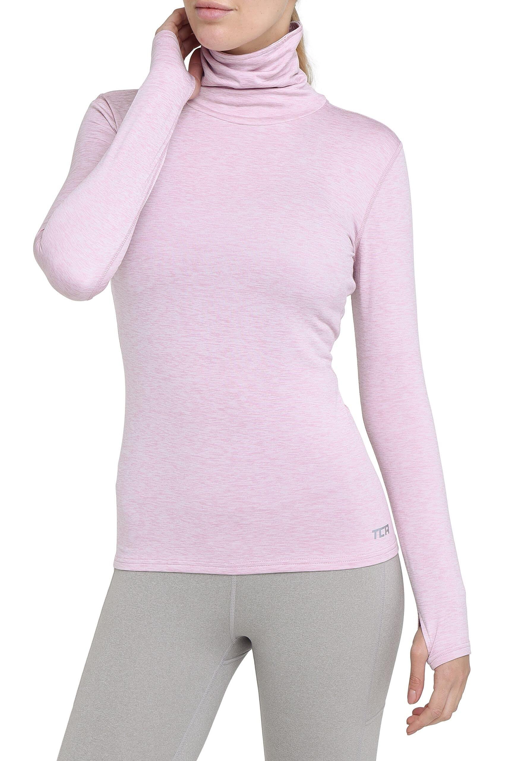 TCA Women's Thermal Funnel Neck Top - Sweet Lilac