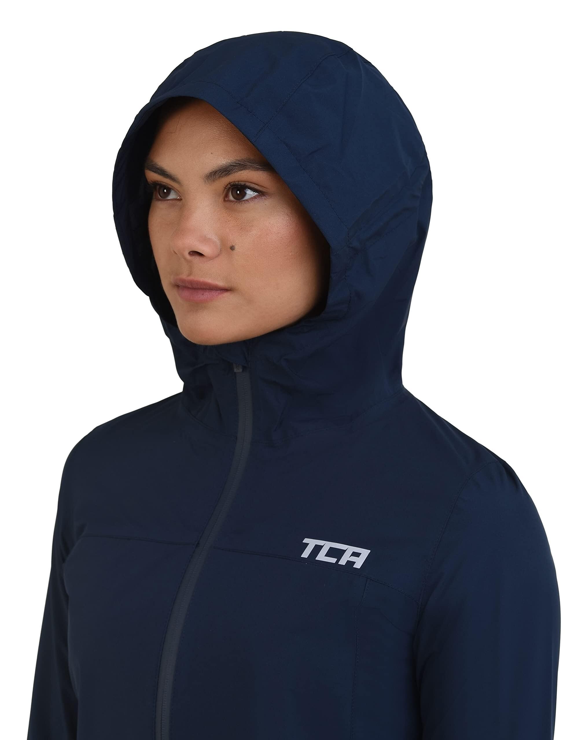 Women's AirLite Rain Jacket with Zip Pockets - Navy Blazer 3/6