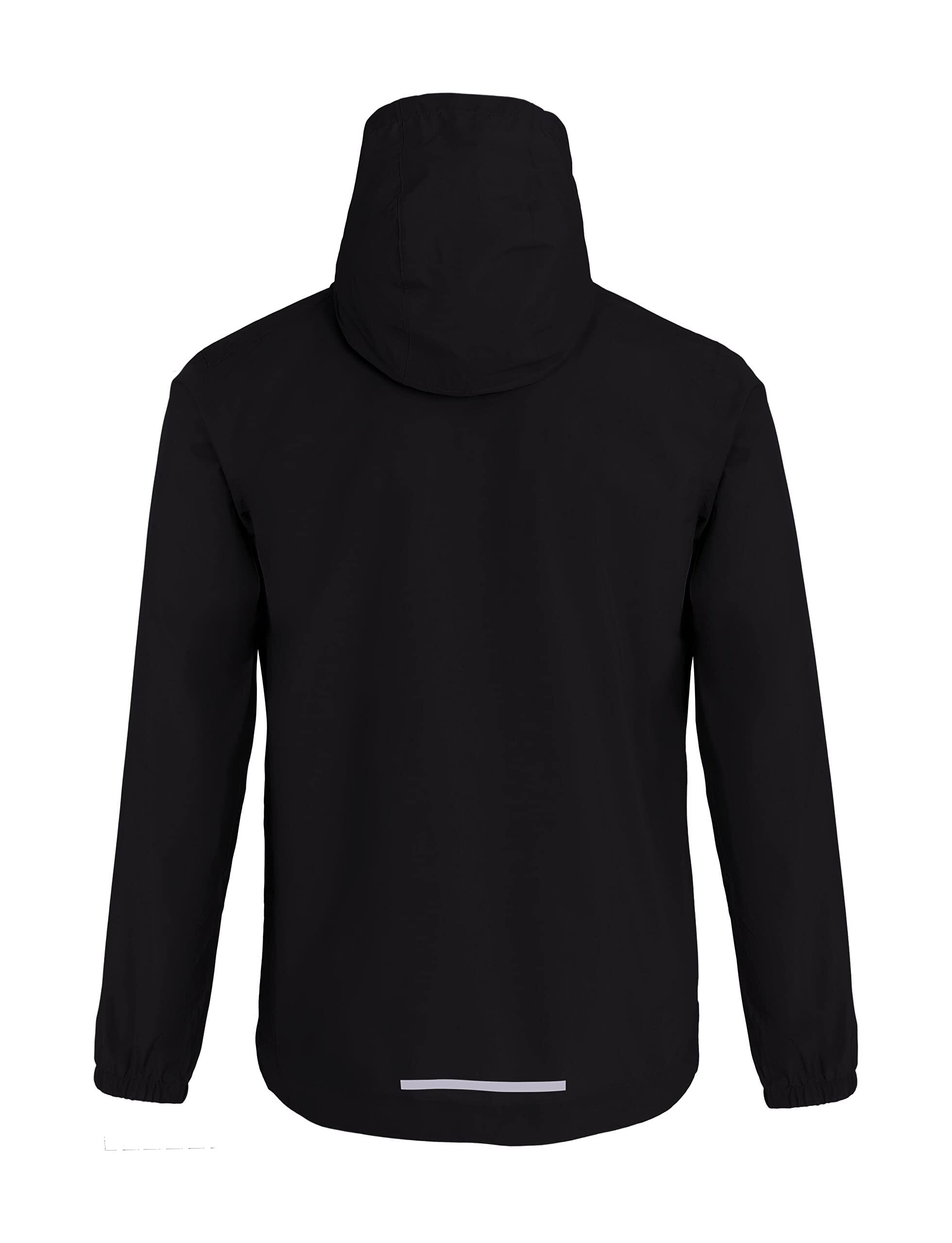 Jungen leichte wasserdichte Regenjacke mit Reißverschlusstaschen 2/6