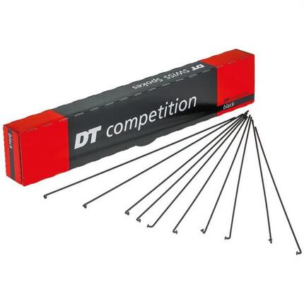 DT Swiss Competition 2.0/1.8 272 mm Schwarz - Doppelt konifizierte Speiche fü...