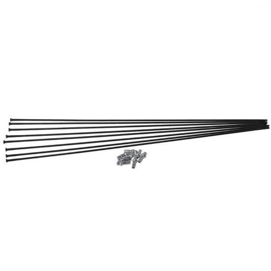 DT SWISS Speichen-Kit Straightpull Prc1400 Spline 65 Vorderrad + Hinterrad Sc...