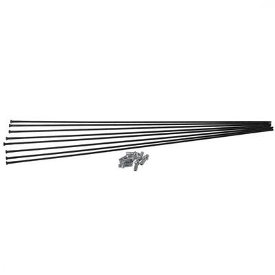 DT SWISS Speichen-Kit Straightpull Prc1400 Spline 65 Vorderrad + Hinterrad Sc...