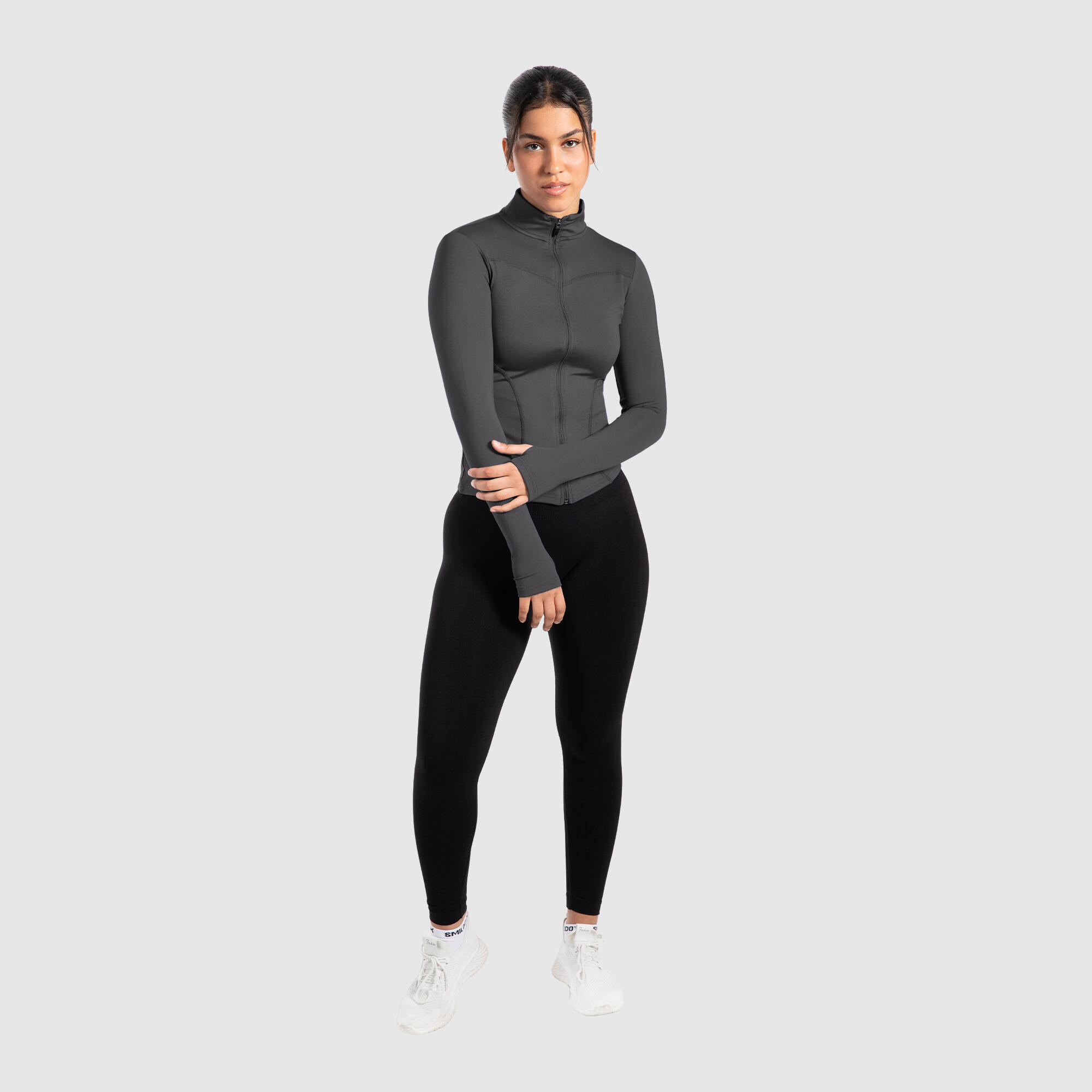 Damen Trainingsjacke Indira Anthrazit 3/6