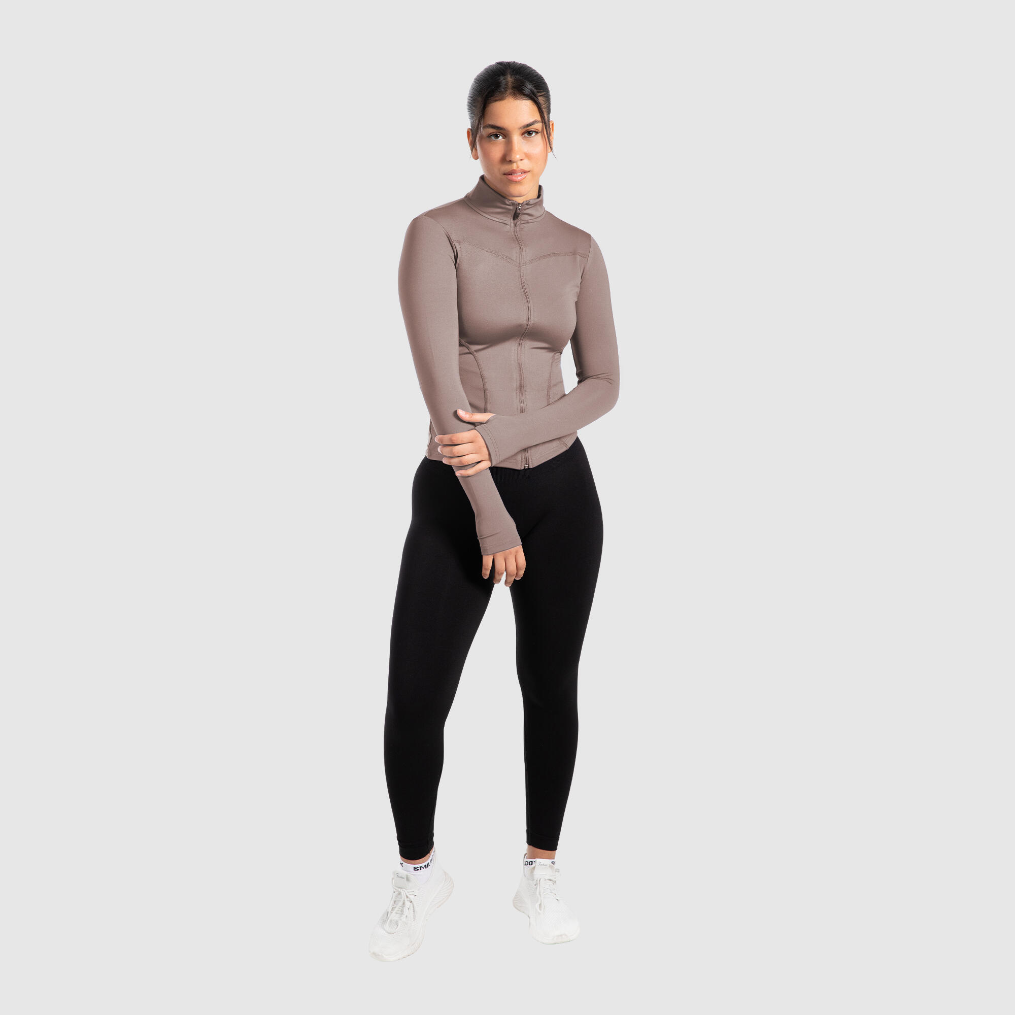 Damen Trainingsjacke Indira Braun 3/6