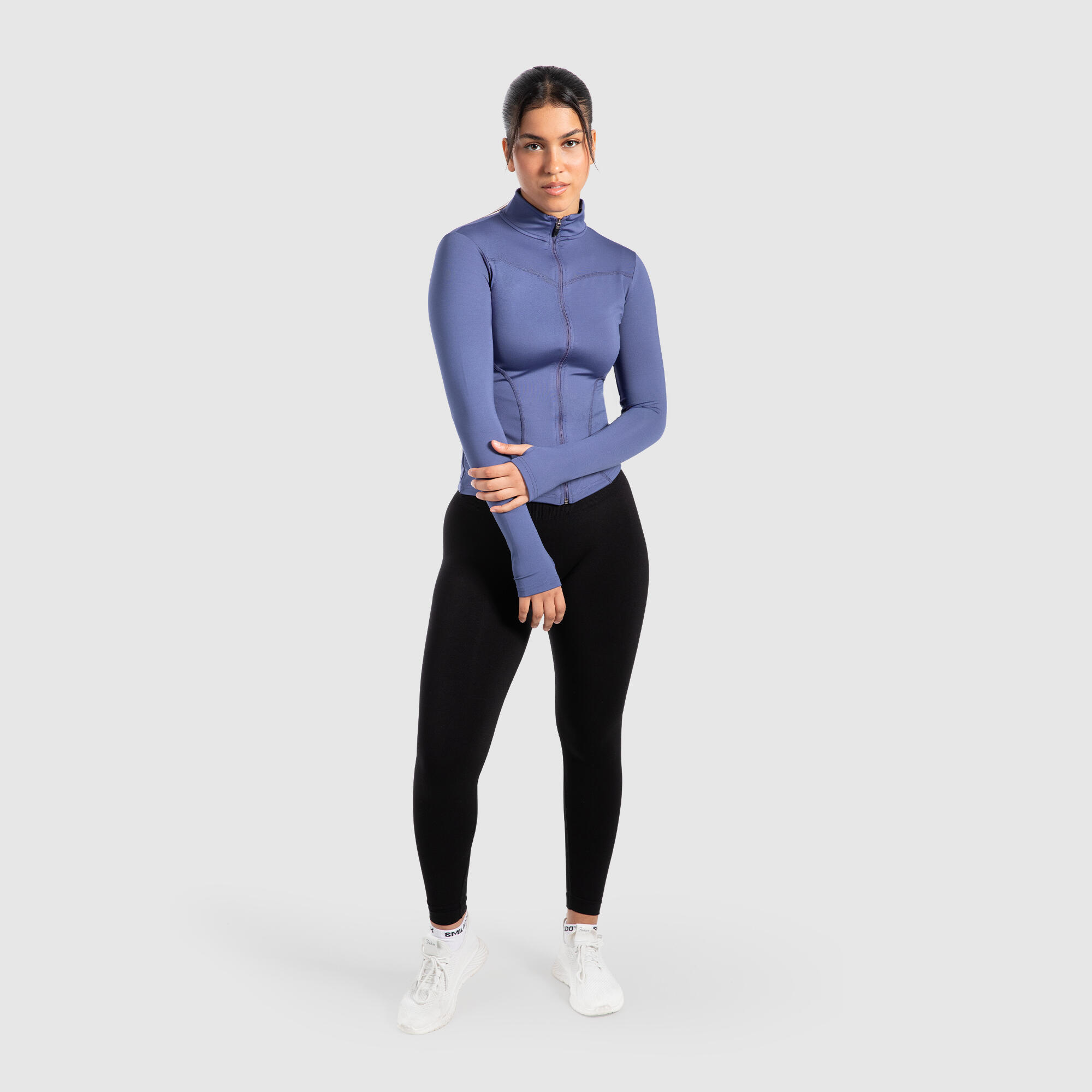 Damen Trainingsjacke Indira Dunkelblau 3/6