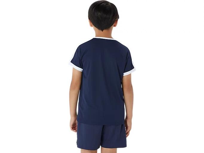 Junior Tennis Top Navy - Short-Sleeve T‑Shirt, Quick‑Dry Fabric 3/7