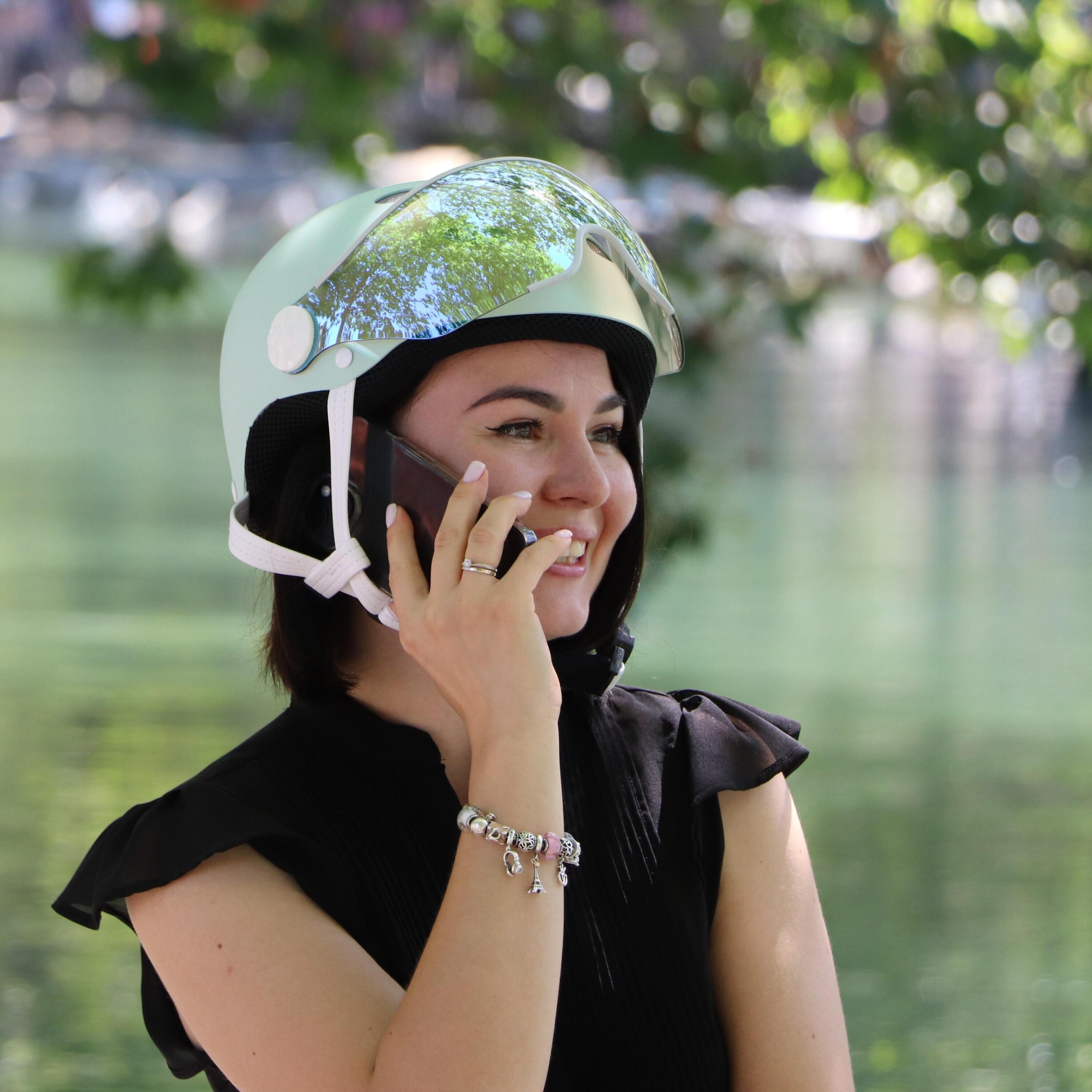 CASQUE VELO CITY Color visière MENTHA 2/6
