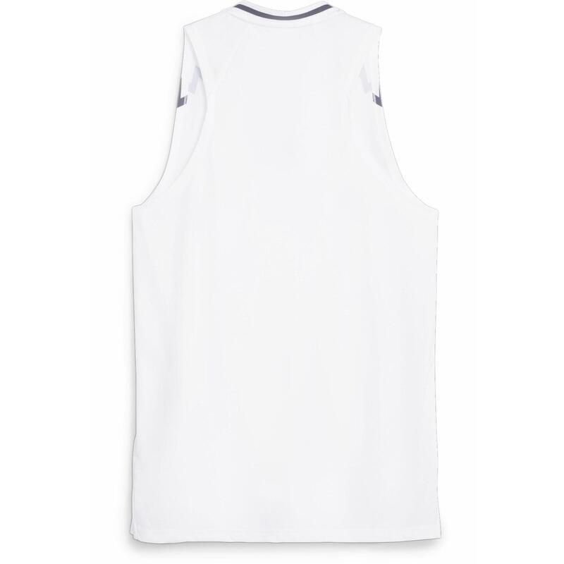 Tricou Alergare Bărbați Hoops Team Basketballtrikot Herren Puma PUMA White